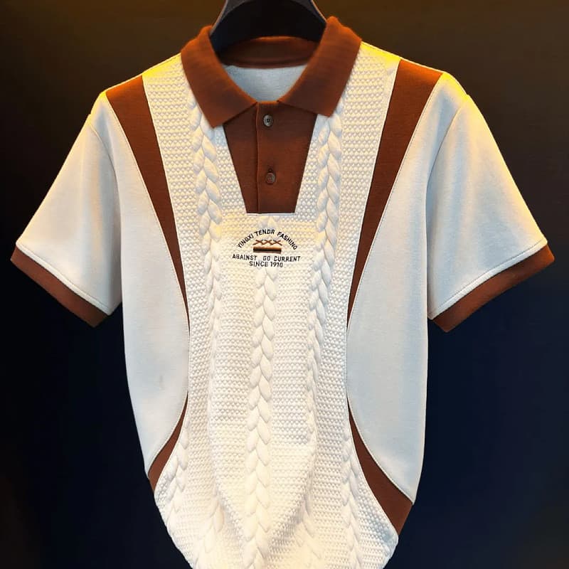 Verão All-Match 2026 camisa polo de manga curta masculina Street Wear Casual meia manga roupas masculinas camisa polo de