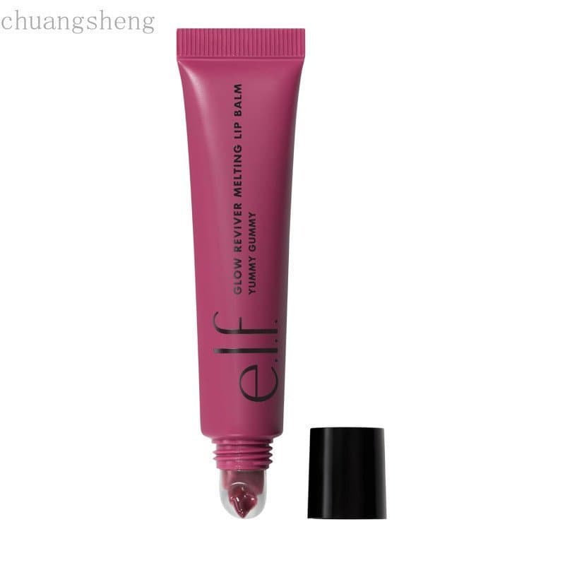e.l.f. Bálsamo Labial Derretedor Glow Reviver, Bálsamo Labial Hidratante com Cor para um Acabamento Brilhante e Lábios M