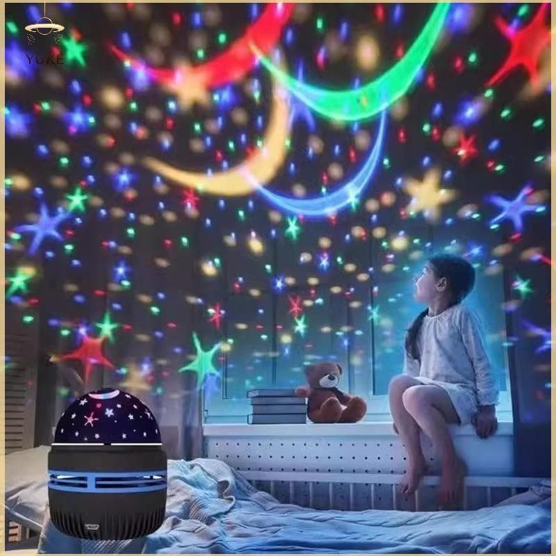 YUKE LED Estrela Projetor Luz Noturna 5V USB Plug-in Atmosfera Romântica Lâmpada Para Quarto Casamento Decoração Do Feri