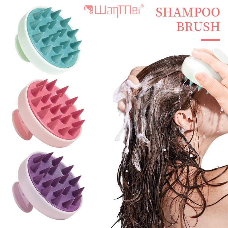Escova De Shampoo Macia Limpa E Remove Caspa , Massageia O Couro Cabeludo , Alivia Coceira
