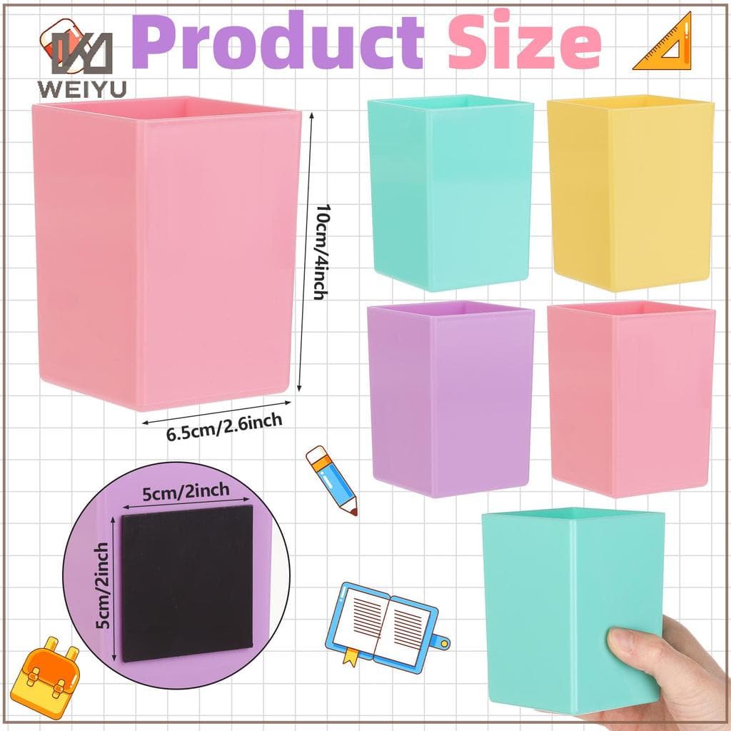 WEIYU 4 Porta-Lápis Magnético Canetas De Plástico Para Quadro Branco | Geladeira Loer Home Office Escola Caneta Magnétic