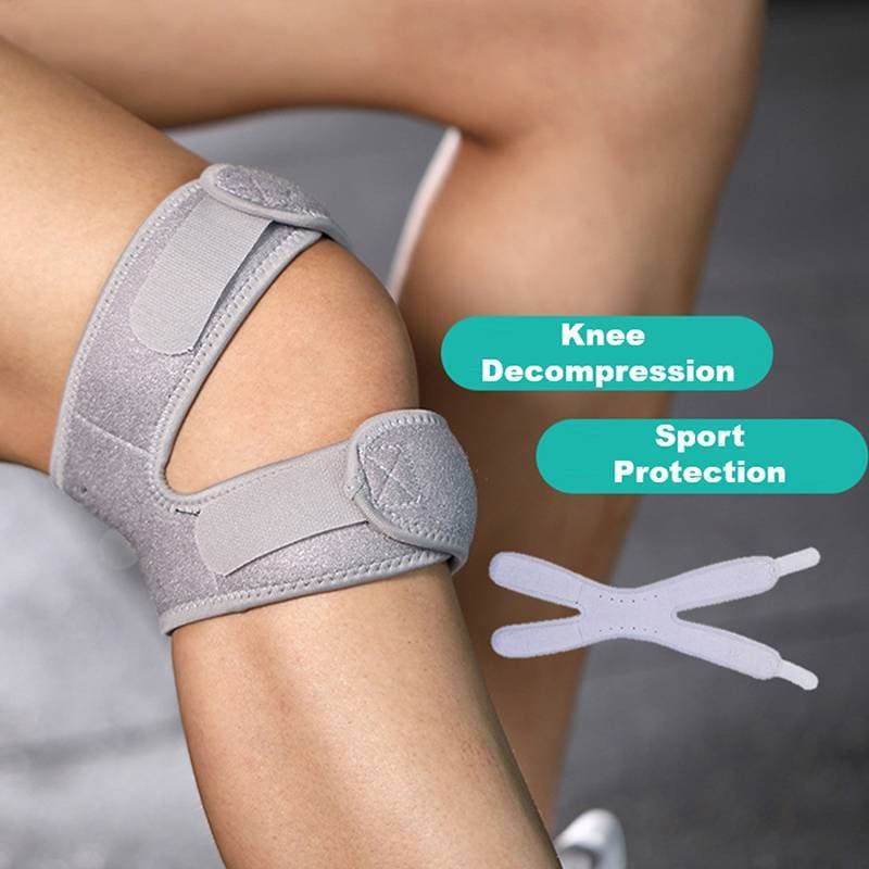[ala] Joelheira Com Faixa Patelar , Joelheiras Esportivas Ajustáveis , Proteção Dupla Para Patela , Elástica [Venda Quen