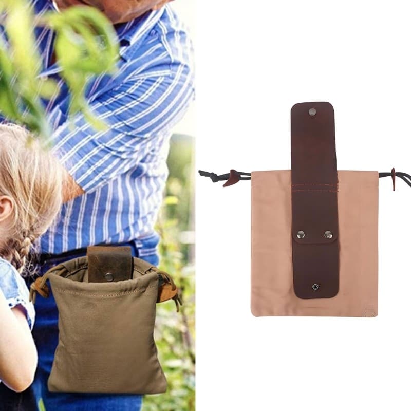 yu Bolsa De Forragem Ao Ar Livre Para Tarefas De Colheita De Lona Com Alça Suspensa E Design De Fechamento De Cabo De Ab