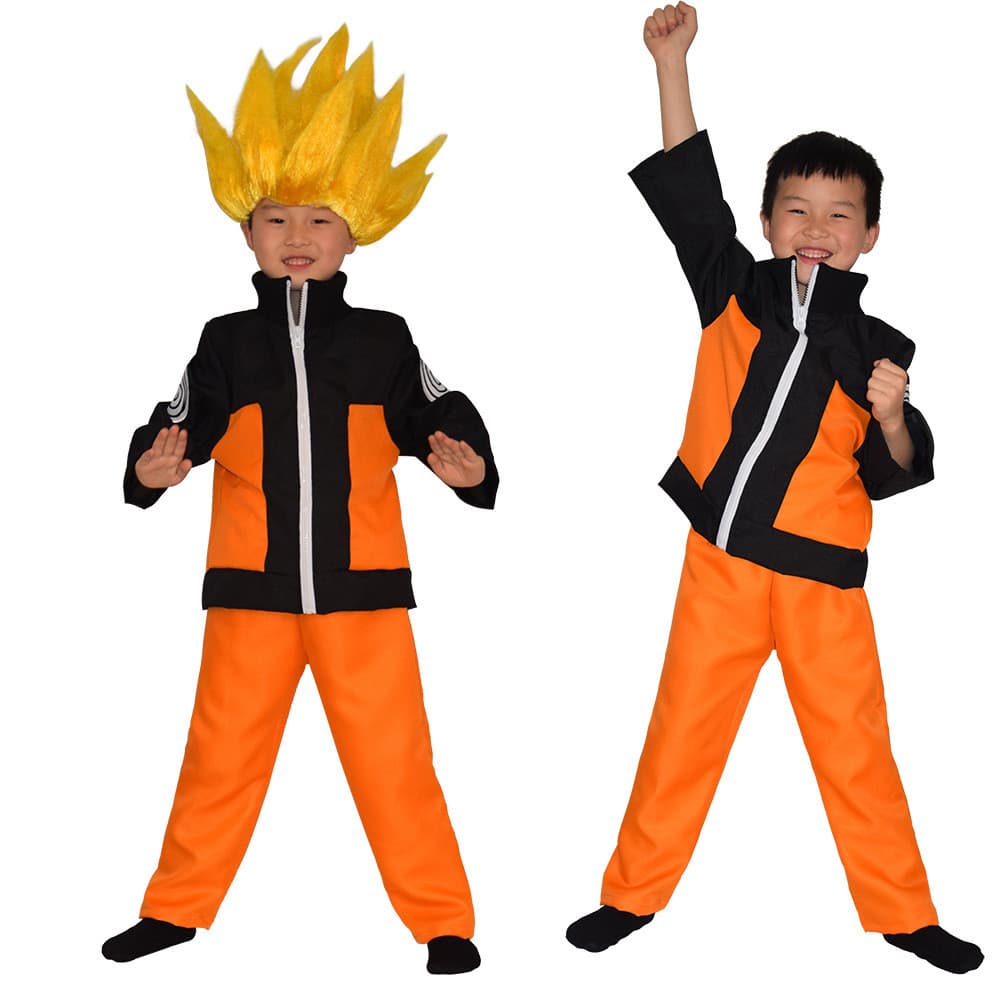 Halloween Uzumaki naruto traje bidimensional Anime Ninja personagem naruto roupas crianças desempenho traje