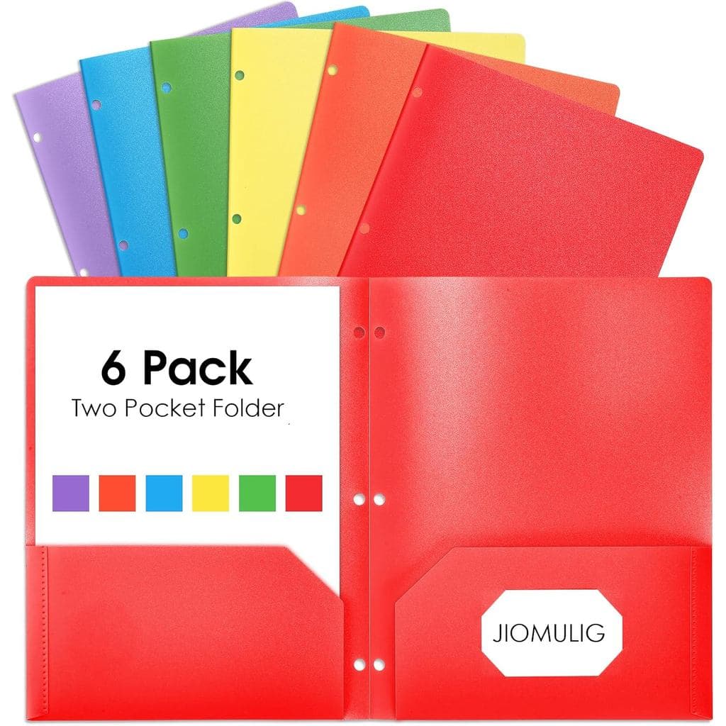 Pastas com Bolsos, Pastas de Arquivo Plásticas Coloridas para Escola, Casa e Escritório, Organizador de Pastas de Arquiv