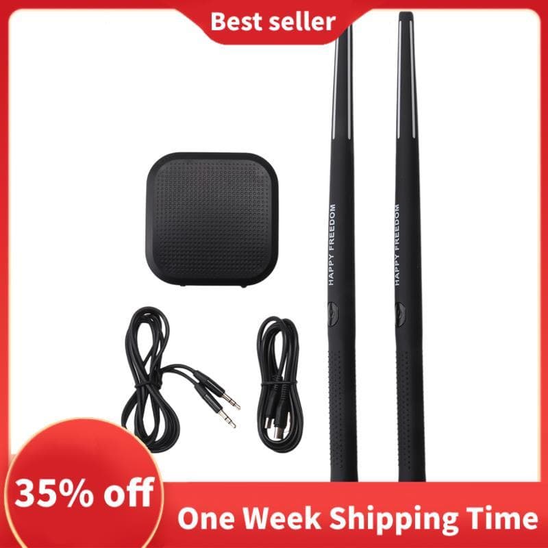 Conjunto De Bateria De Ar Eletrônica Portátil-Baquetas E Pedais Virtuais , Ideal Para Iniciantes , Crianças Adultos