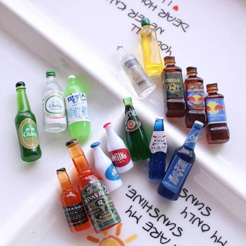 JTFF 5 Peças 1 : 12 Casa De Bonecas Em Miniatura Garrafas De Bebidas Modelo Acessórios De Cozinha FI