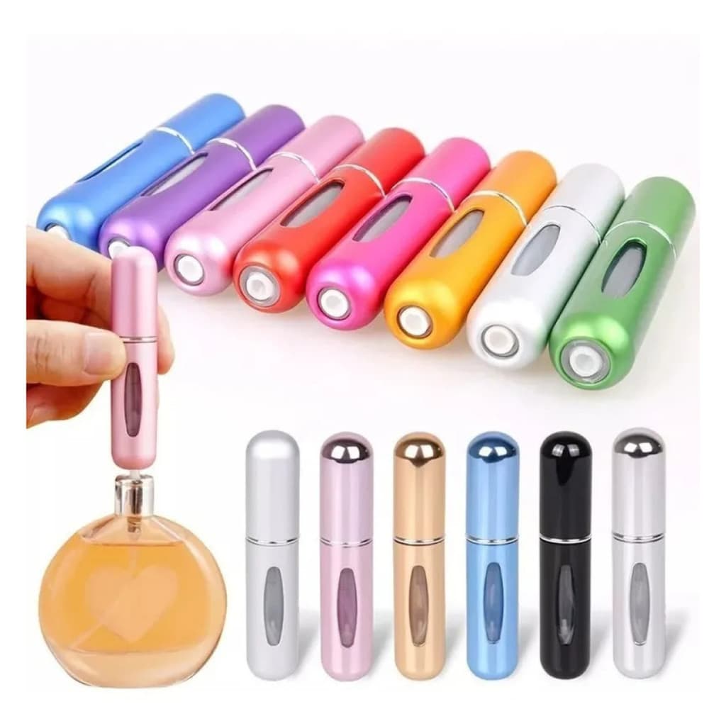 Mini Porta Perfume Recarregável | Frasco de Perfume Portátil para Bolsa e Viagem