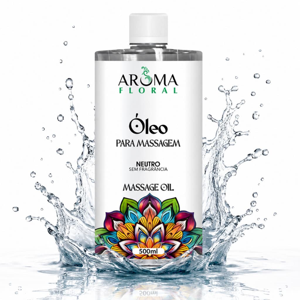 Óleo de Massagem Neutro Corporal Lubrificante Íntimo Relaxante