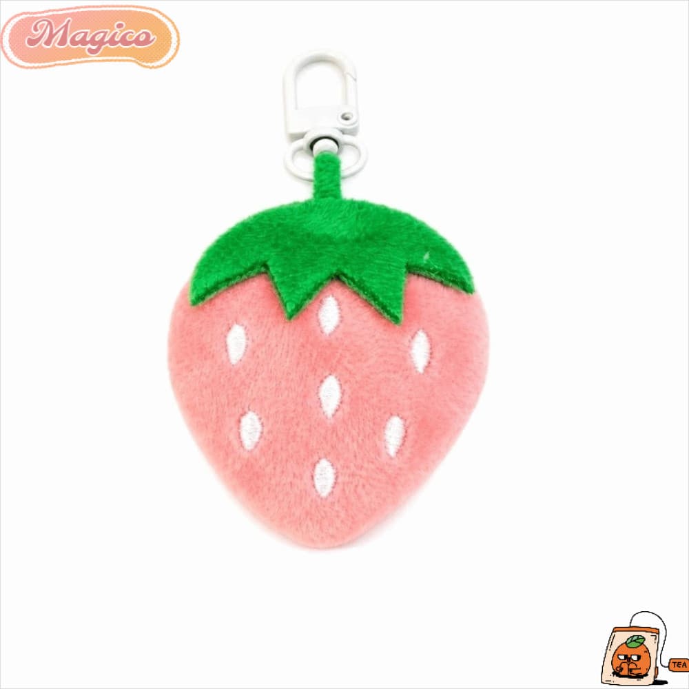 Pingente Recheado De Frutas MAGICO , Chaveiro De Morango Macias De Pelúcia , Decorações De Saco
