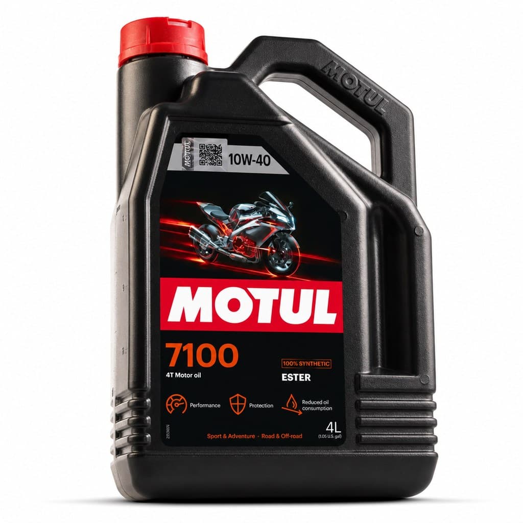 Óleo De Motocicleta Motul 7100 4t 10w-40 4l 100% Sintético