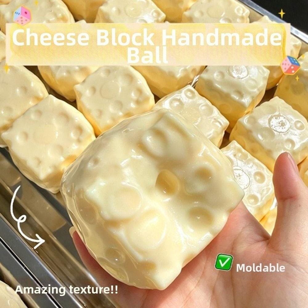 Cubo Espremido De Queijo BLISVEX , Blocos De Construção Super Macios , Pitada Rachada , Brinquedo TPR Para Amassar