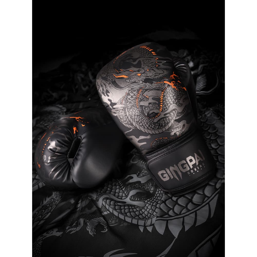 Caixa luvas de boxe adulto das mulheres dos homens treinamento profissional genuíno Sanda luta Muay Thai sacos de areia