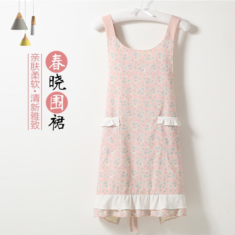 Avental de cozinha doméstica à prova d'água, à prova de óleo, fofo, estilo japonês coreano, roupas de cozinha, avental d