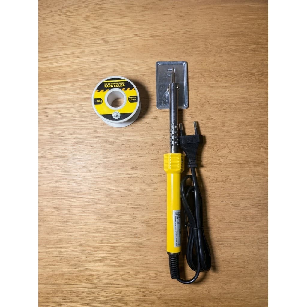 Kit Ferro De Solda Soldador 40W 220v Com Estanho 80g