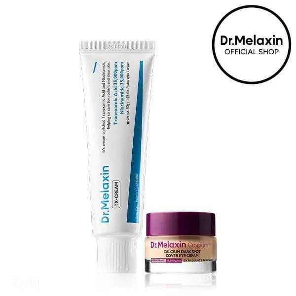 [Dr.MelaxinOfficial] Duo para Cobrir e Atenuar Manchas Escuras | TX-&CoverEye formulado para melasma, hiperpigmentação e