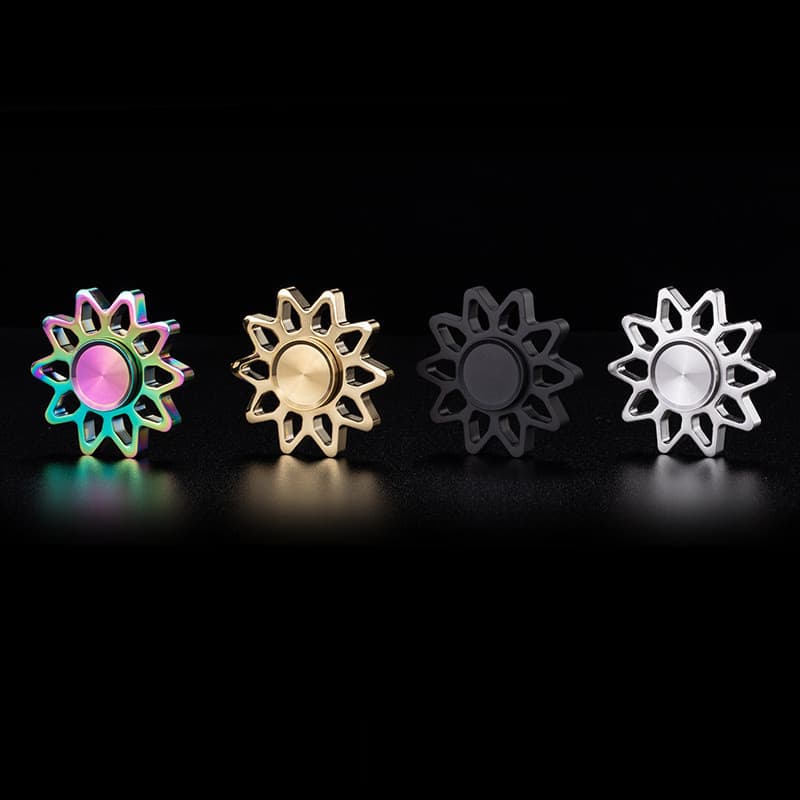 Sol deus forma de aço inoxidável Fidget Spinner Seiko Metal longo tempo girando adulto Desktop jogar brinquedo de descom