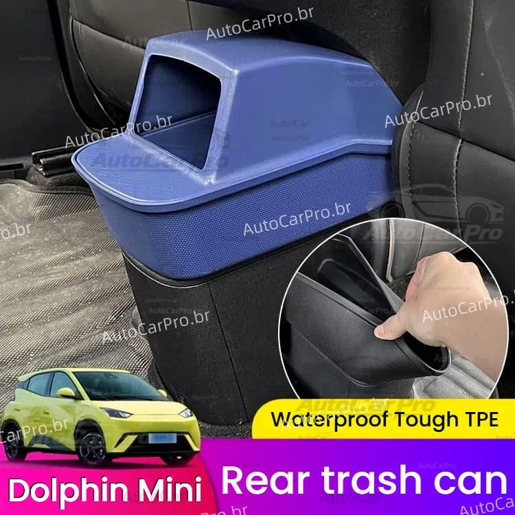 Para BYD Dolphin Mini, Caixa de Armazenamento Traseira na Cor Original do Carro, Lixeira para Apoio de Braço Inferior do