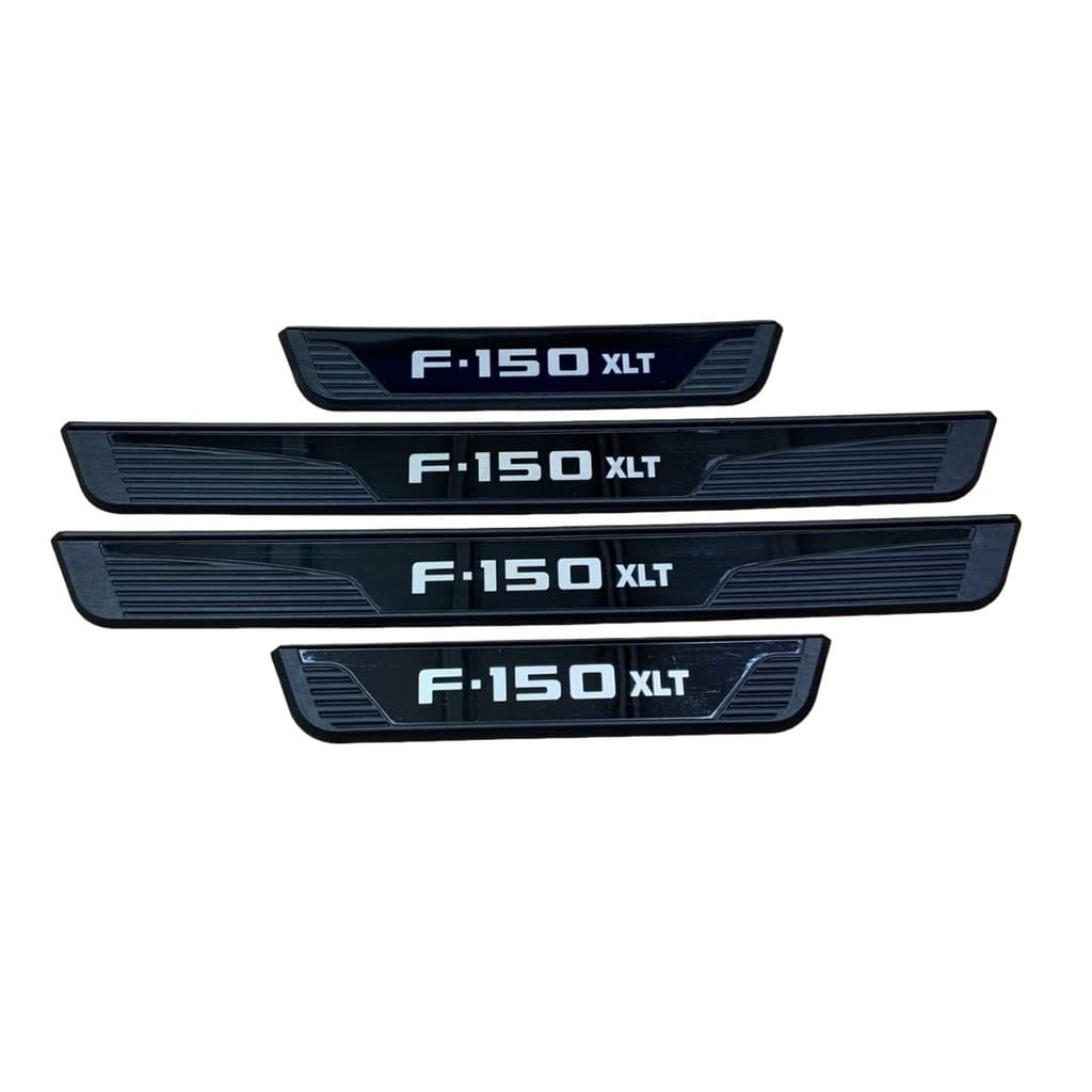 Aço Inoxidável Guarnição de Soleira Proteção de Porta de Carro para Ford F-150, Conjunto de 4 peças