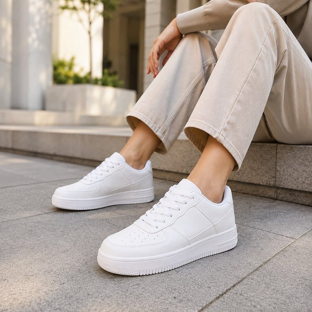 Tênis Branco Casual Feminino e Masculino Premium F1 Esporte Qualidade e Conforto PROMOÇÃO ENVIO RÁPIDO