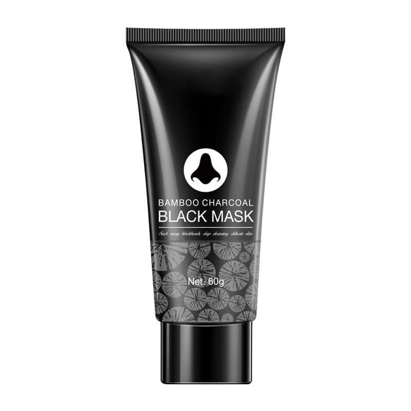 1 unidade de máscara facial peel-off de carvão de bambu, máscara de limpeza profunda, purifica a pele e melhora a aspere