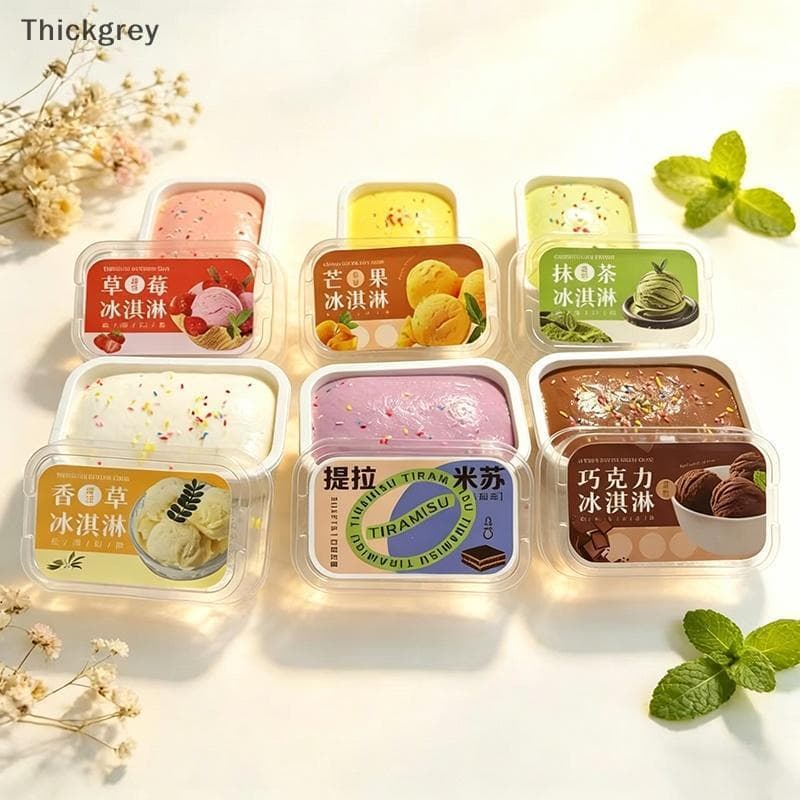 thickgrey Relaxante 1 Pcs Squishy Sorvete Bolo Brinquedo Lento Aumento Alívio Do Estresse Para Ansiedade Diversão BR