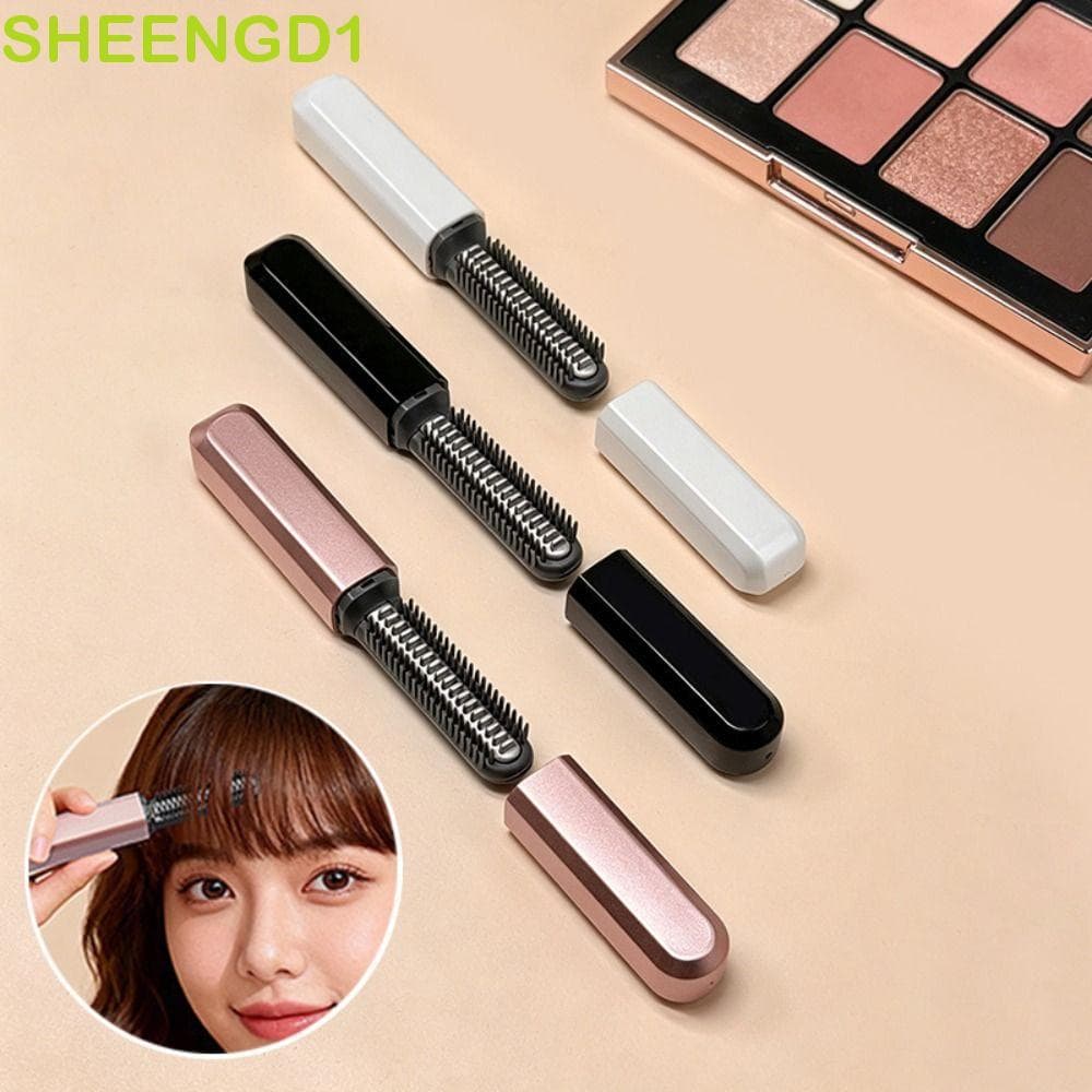 SHEENGD1 Mini Alisador De Cabelo , Escova Alisadora Sem Fio Recarregável Frizz , Adequada Para Cabelos