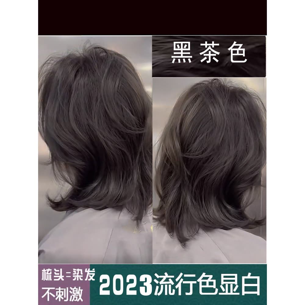 Tintura de cabelo planta Natural não irritante marca genuína pente puro influenciador preto 2025 preto marrom bolha crem