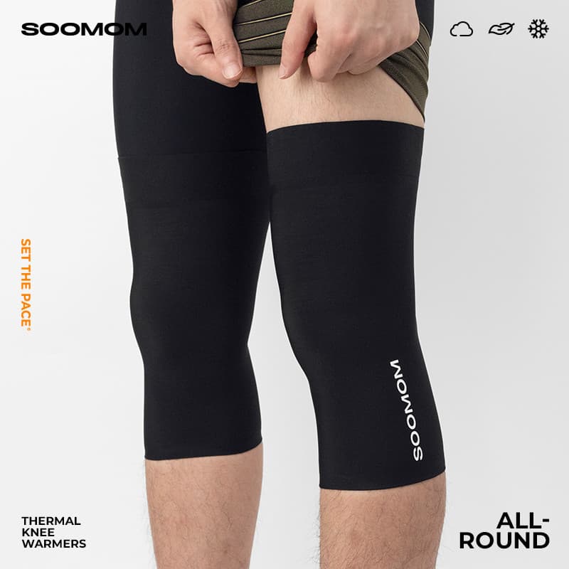 SOOMOM | Capa de joelho quente para ciclismo de lã para bicicleta de estrada ALL-ROUND