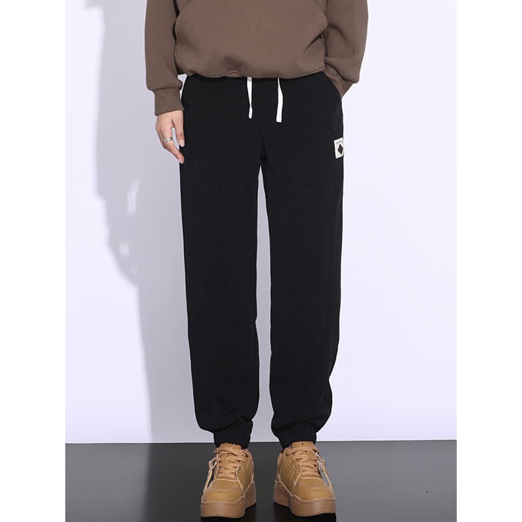 Calças casuais de verão estilo masculino 2026 solto luz luxo High-end juventude Sweatpants calças esportivas calças comp