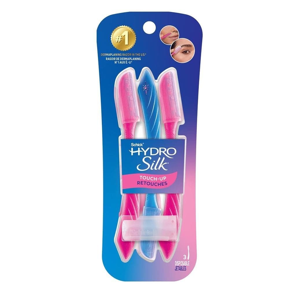 Ferramenta de Dermaplaning Schick Hydro Silk Touch-Up com Tampa de Precisão, 3 unidades |   Lâmina de Dermaplaning, Lâmi