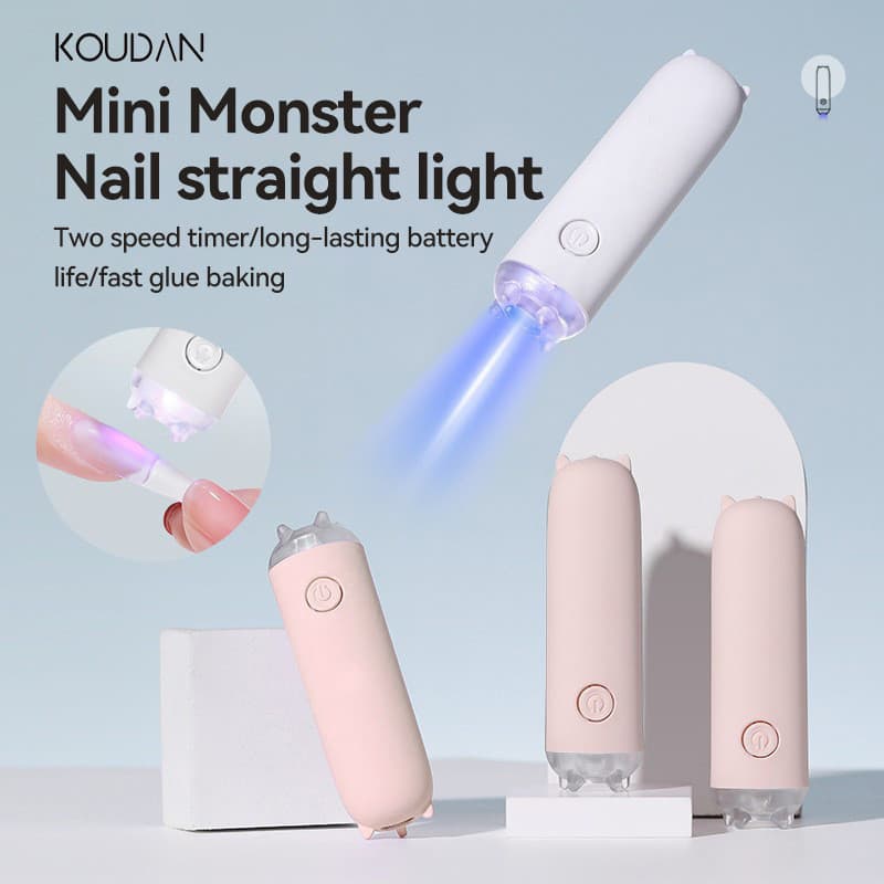 Lâmpada De Unhas Ferramentas De Manicure Arte Do Prego Raios Ultravioleta Secagem Rápida Monstros Bonitos Branco Rosa KO