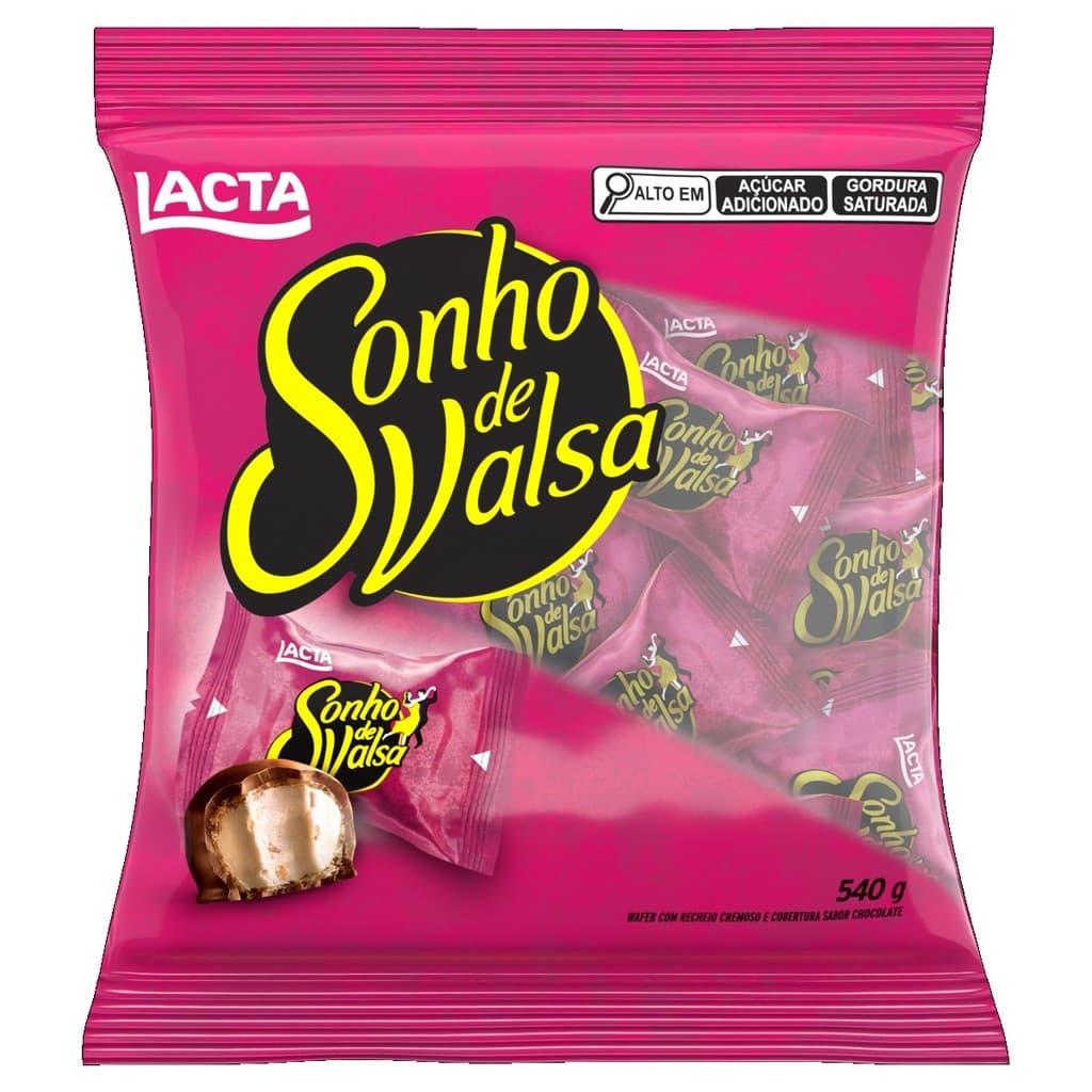 BOMBOM LACTA SONHO DE VALSA PACOTE 540g / 27un