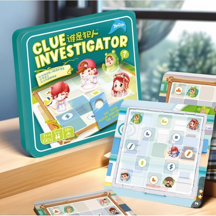 Ya Yaofish Jogo de tabuleiro infantil quem é Criminal Jogo de tabuleiro infantil Exercício Jogo de tabuleiro de raciocín