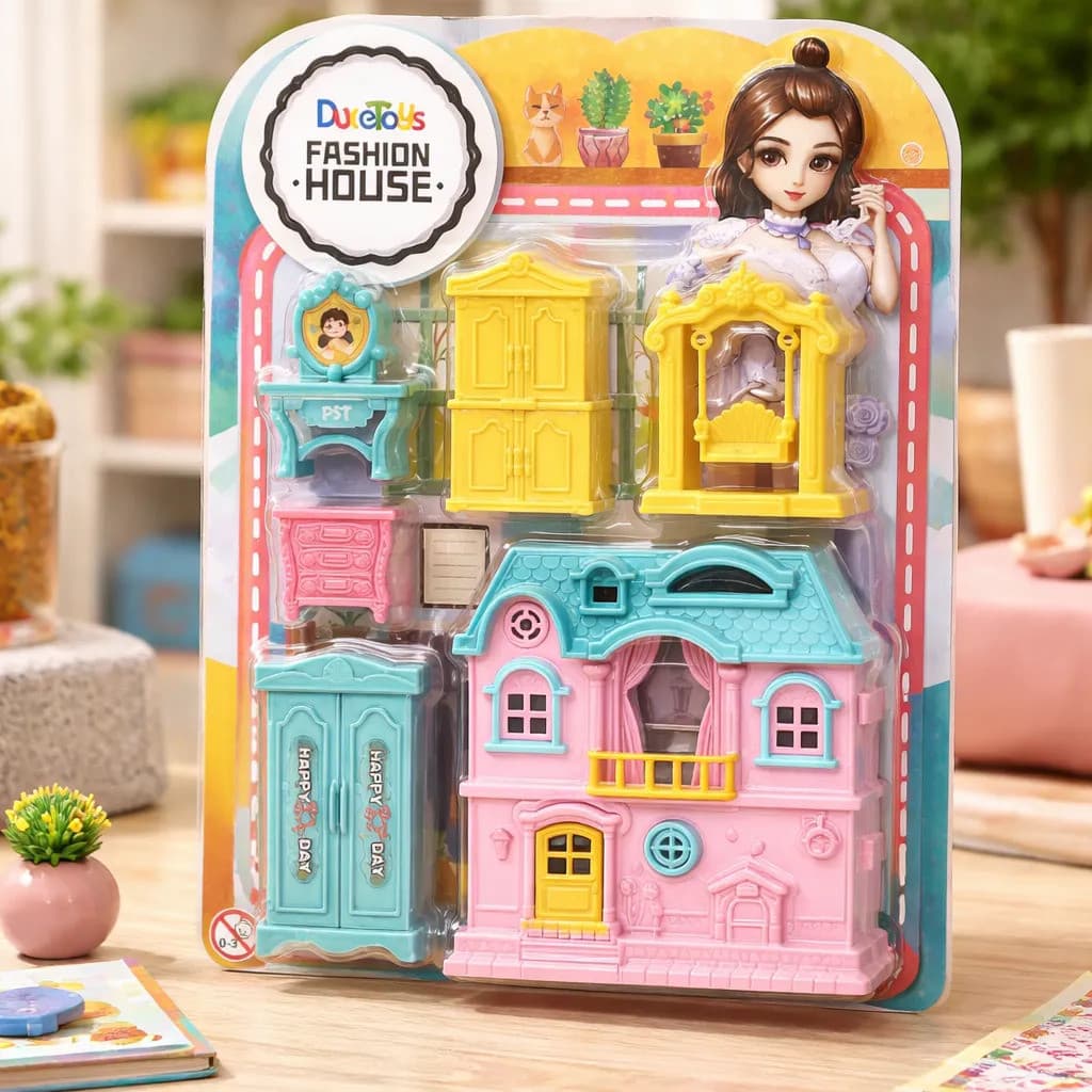 Casinha Infantil Brinquedo Educativo Criativo Mini Móveis