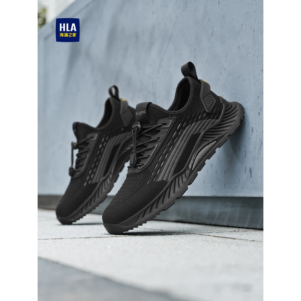 Hailan House Sapatos Masculinos Verão Novo Estilo Respirável Tênis Masculino Voando Tecido Malha Fina Pai de Meia-Idade