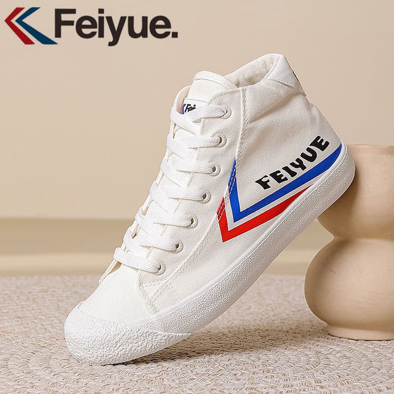 Feiyue alta-Top carta sapatos femininos primavera outono novo estilo estudantes All-Match confortável sapatos brancos es