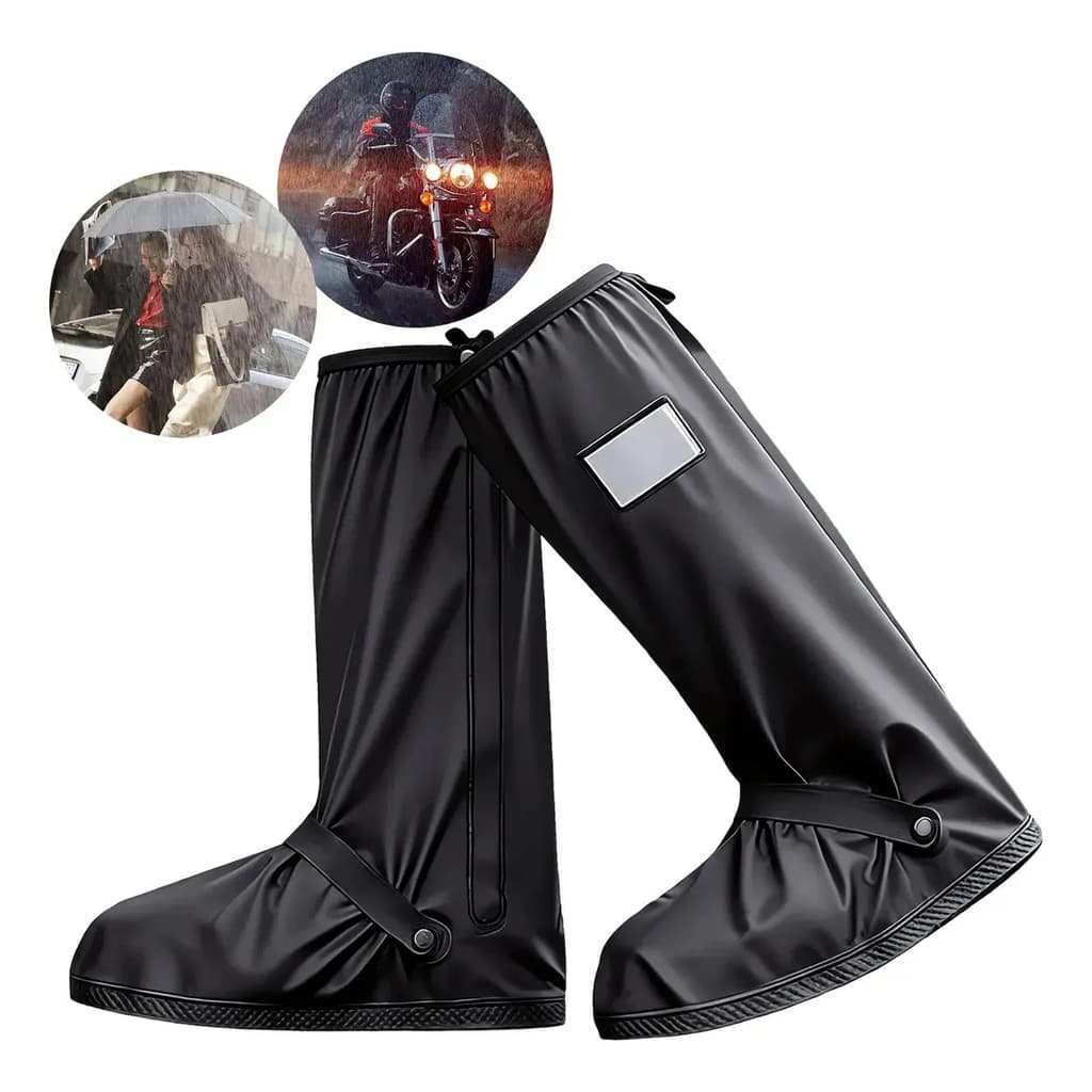 Capa Chuva para Sapato Bota Silicone Impermeável Motociclista
