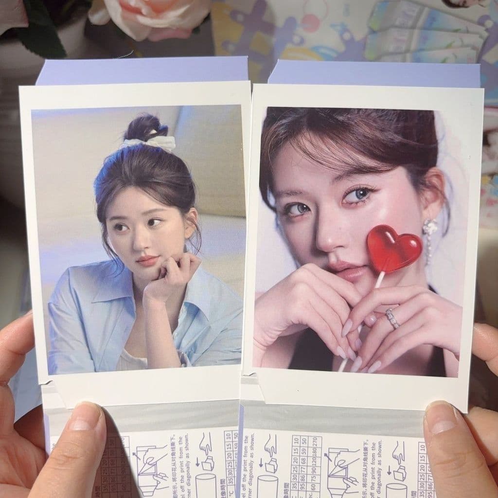 Zhao Lusi Tear-Off Photocard Mistério Desenhar Coreano Doce Mercadoria de Alta Definição Polaroid Requintado Tear-Off Ca