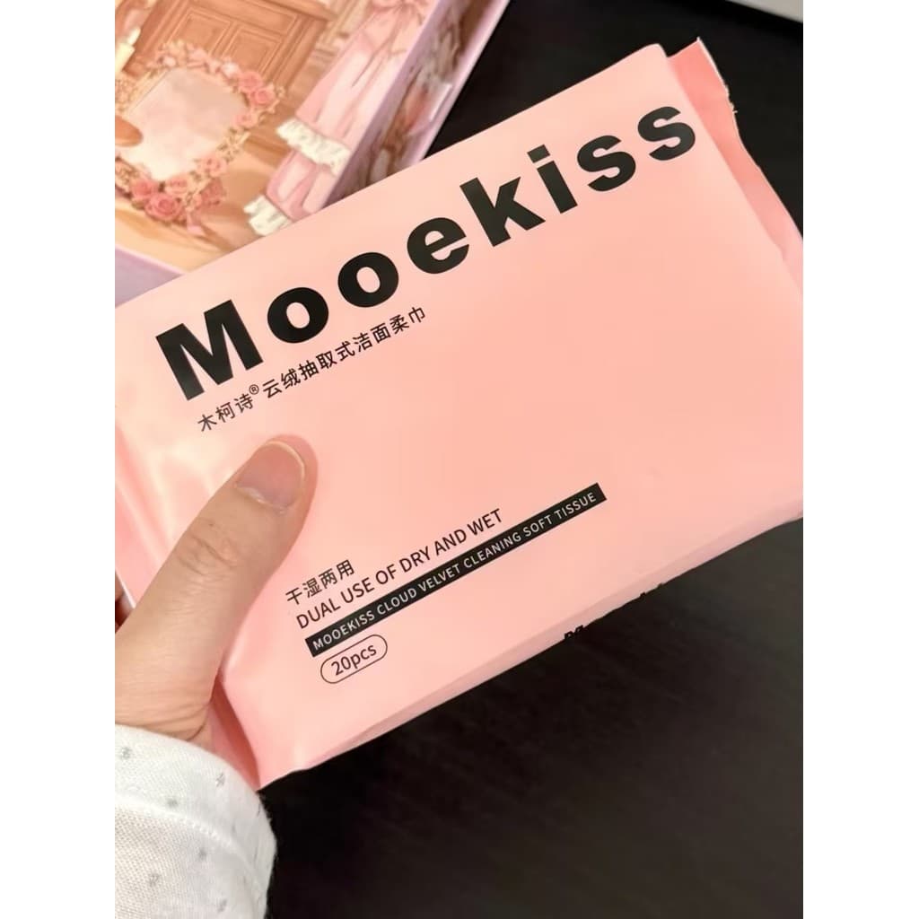 Mooekis Mooekis Toalha macia de limpeza removível, limpeza de cuidados com a pele, pacote molhado, removedor de maquiage
