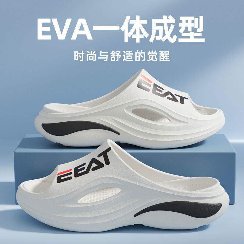 Verão novo estilo EVA moda chinelos masculinos antiderrapante leve confortável sandálias juventude dormitório interior e