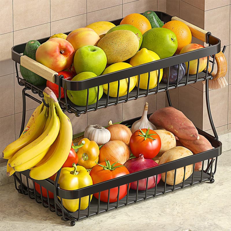 Cross-Border Multi-camada destacável cozinha sala de estar vegetal frutas lanche armazenamento cesta de frutas mesa de c