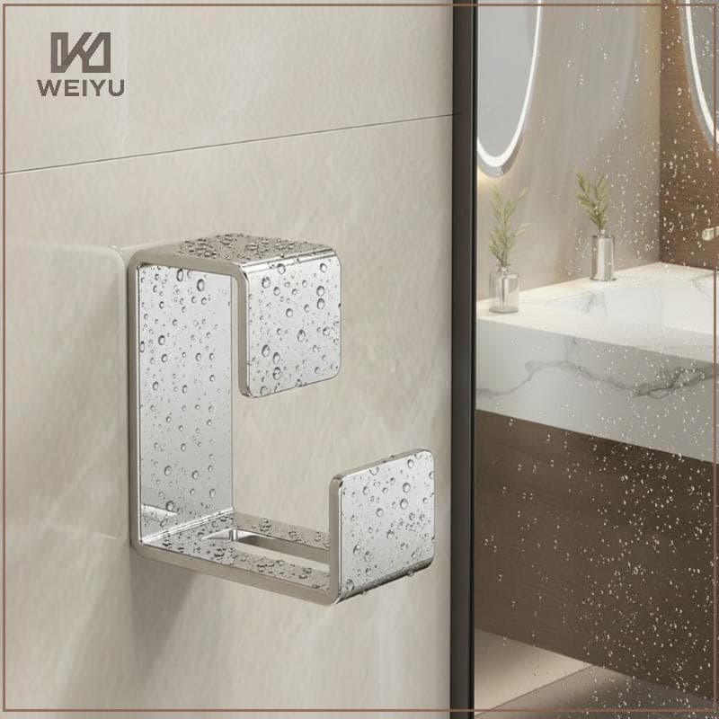 WEIYU 2 Pçs De Aço Inoxidável Lavatório Gancho Multifuncional Punch-Livre Cozinha Banheiro Ra Bacia Armazenamento Toalha