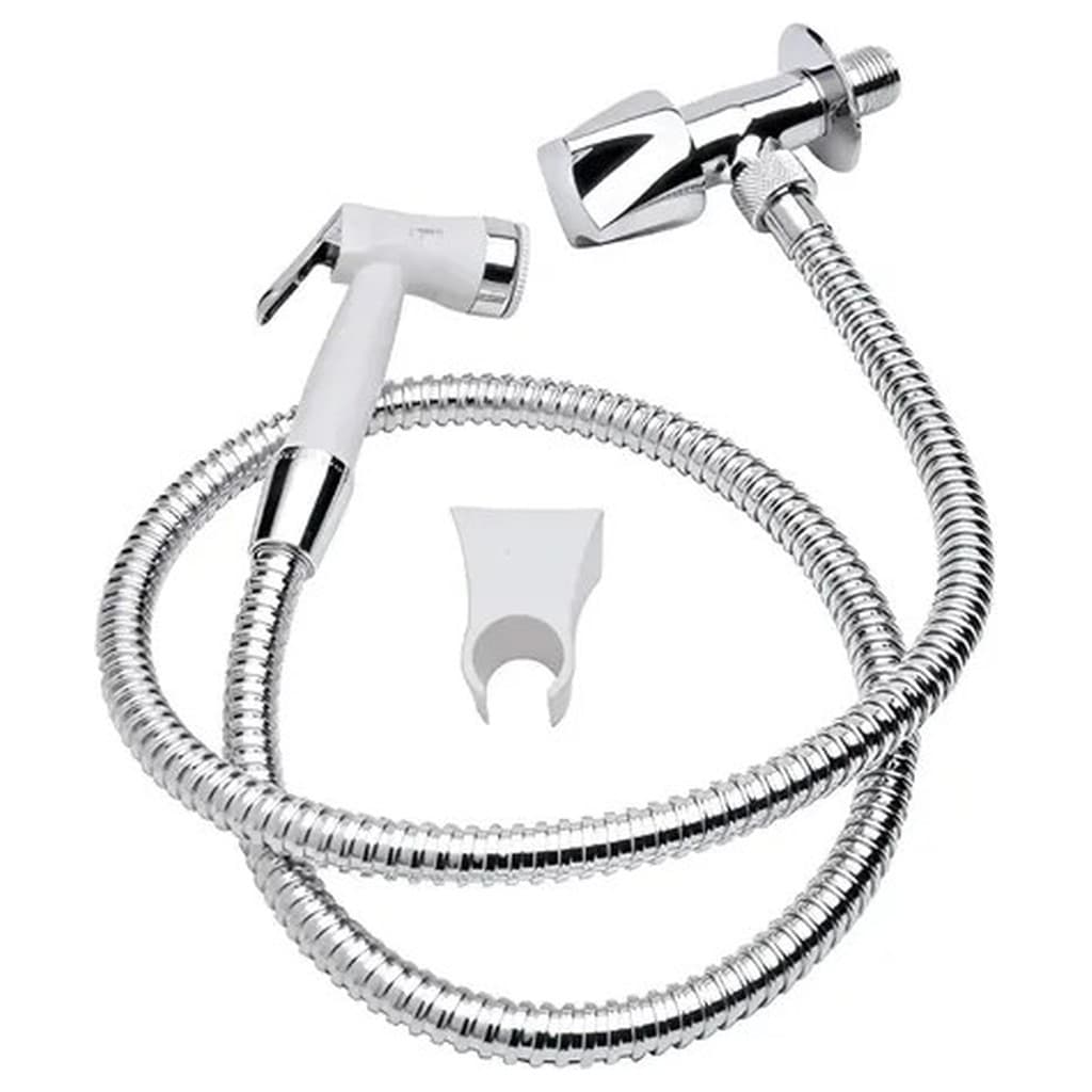 Ducha Higiênica Acqua Jet Digital Line Fabrimar DN15 Cromado 2195 DL CR 1/4 Volta Metal Sanitário Banheiro Lavabo