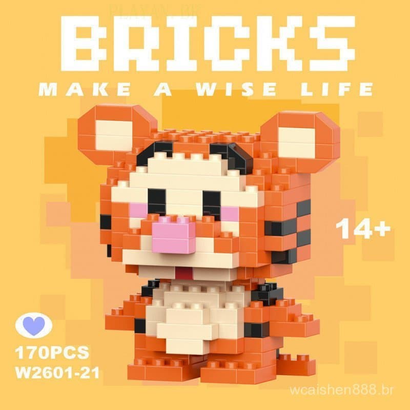 Blocos de Montar com Personagens de Desenho – Brinquedo Educativo Infantil para Desenvolvimento e Criatividade