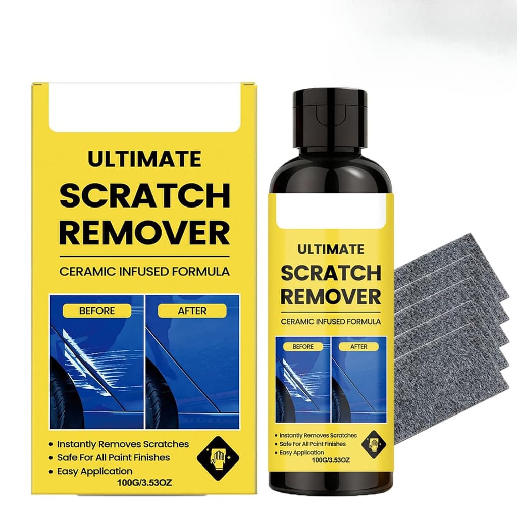 Removedor de Arranhões Nanoli, Kit Definitivo para Arranhões de Carro, inclui pano com nano glitter, repara rapidamente