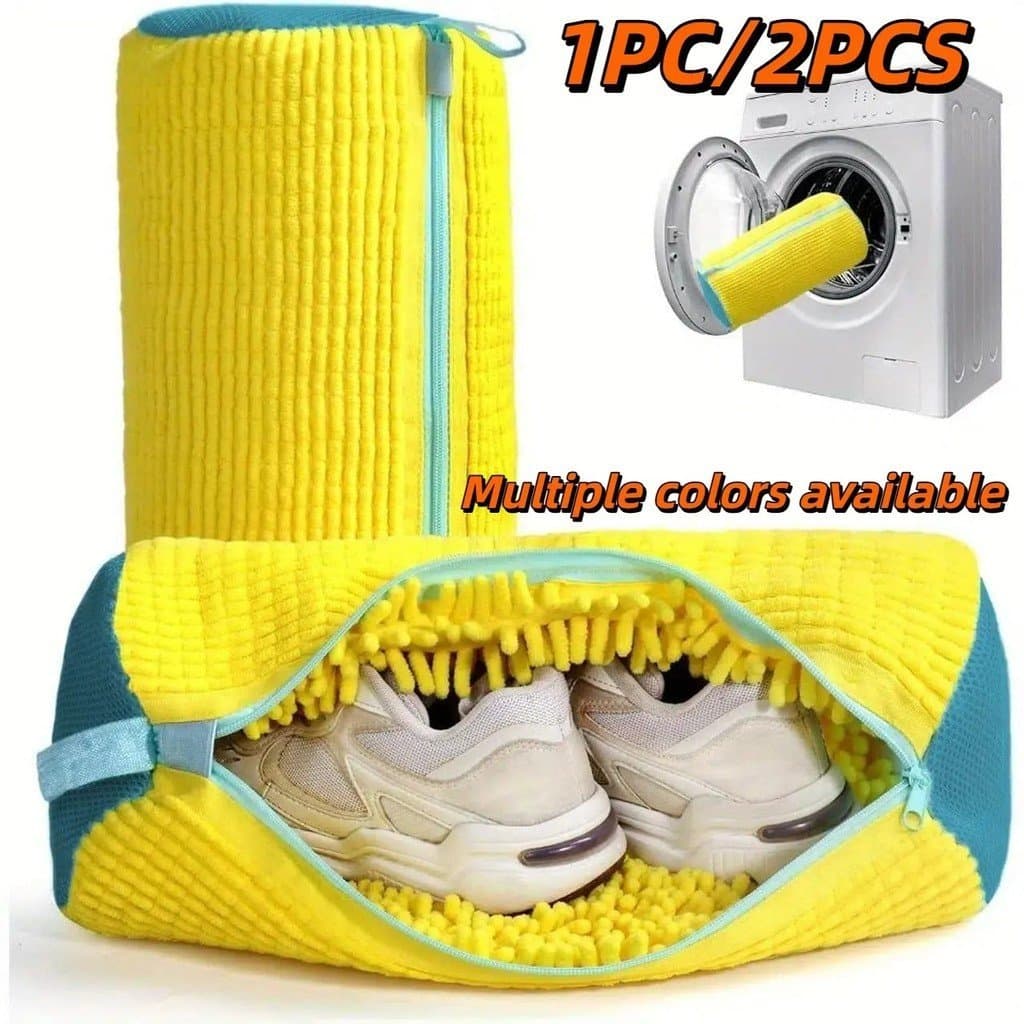 Sacos para Lavar Sapatos, Sacos para Lavar Tênis, Saco para Máquina de Lavar Sapatos, Saco de Poliéster Durável com Zípe