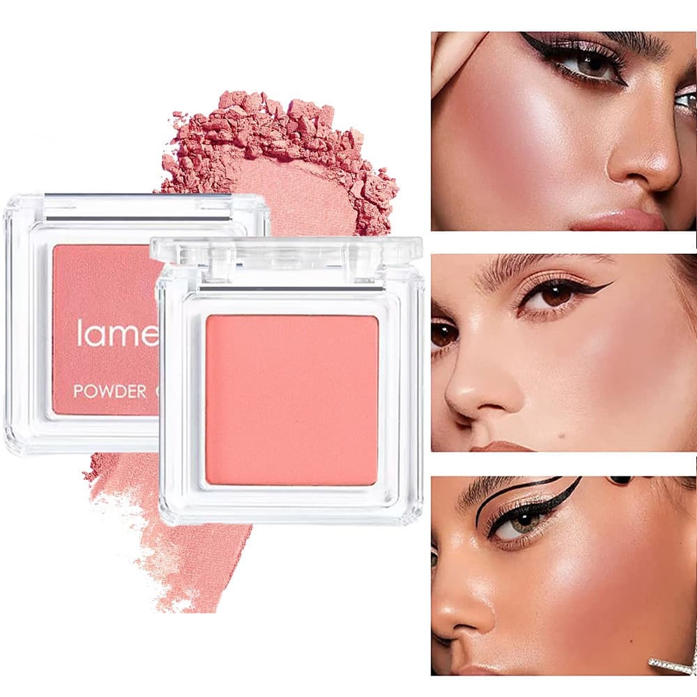 Blush monocromático iluminador facial, maquiagem Nude, renderização de cores duradoura, vitalidade, maquiagem, contorno,