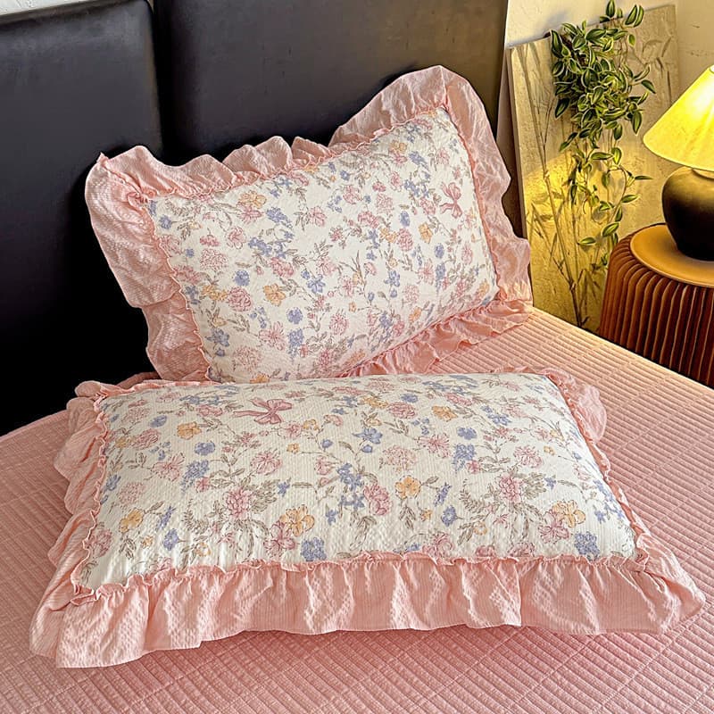 Princesa estilo Puff algodão grande renda fronha estudante do agregado familiar único 48x74cm fronha 8.27