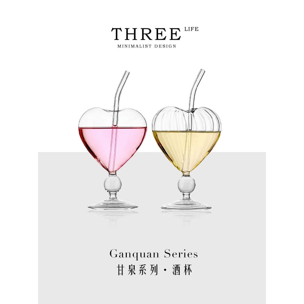 Tlife · Ganquan · Conjunto de vinho Copo de suco de coquetel de amor criativo de alto valor |G Ganquan